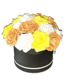 couture white yellow flowers